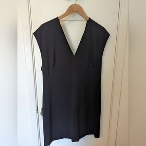 Vintage (late aughts) Alexander Wang black crepe mini w/ sexy low back. Sz S